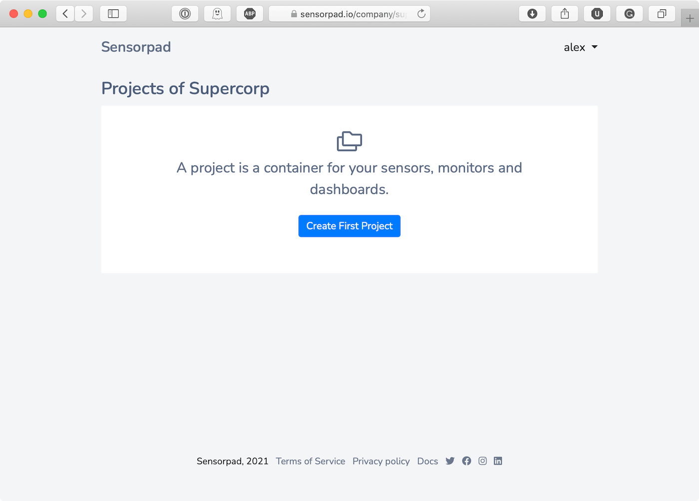Projects of company